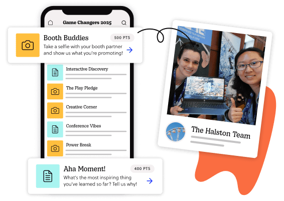 Engage participants with Missions that spark networking and discovery